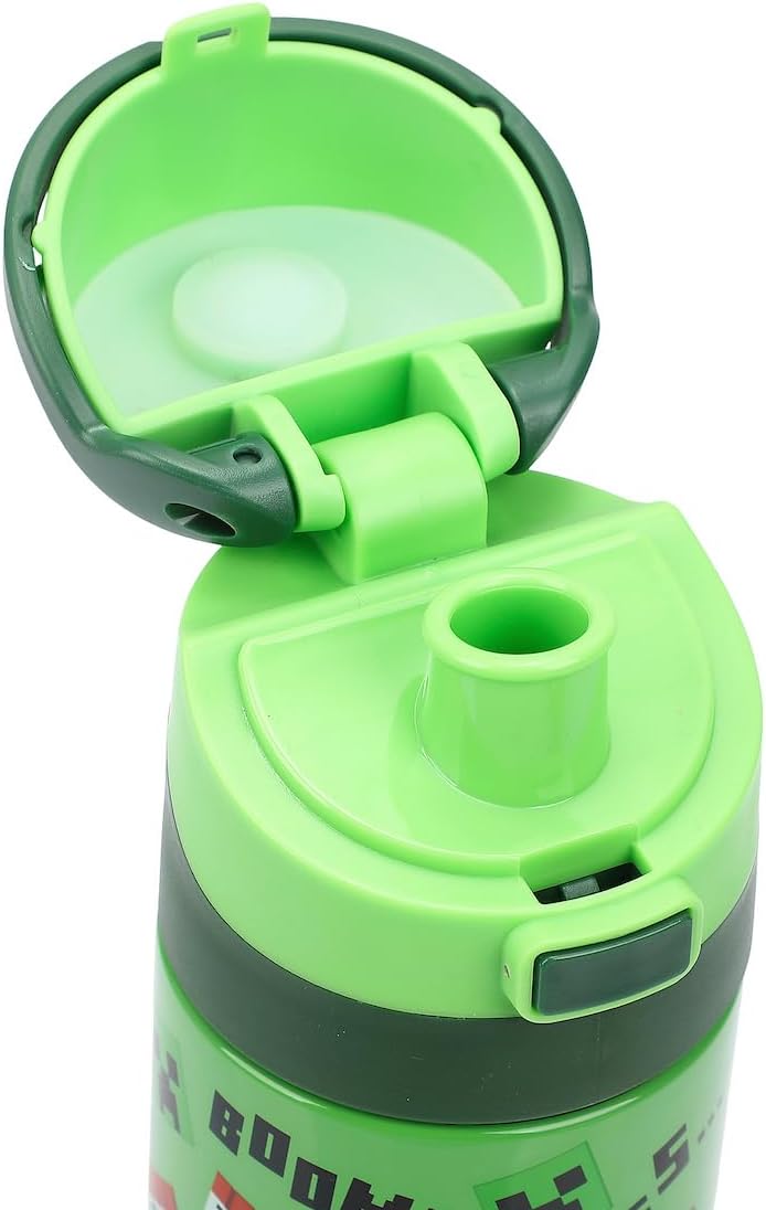 Bio World Minecraft Boom Green 24 Oz Stainless Steel Water Bottle - Image 5